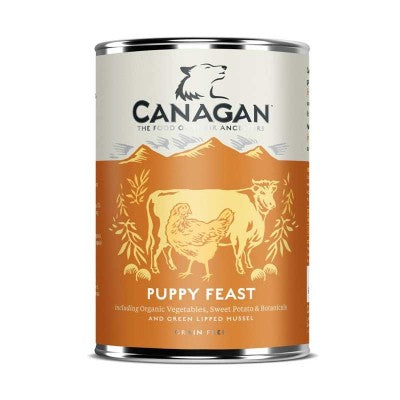 Canagan - Umido di ALTISSIMA QUALITÀ Senza Cereali per Cani Cuccioli Puppy Fest 400g