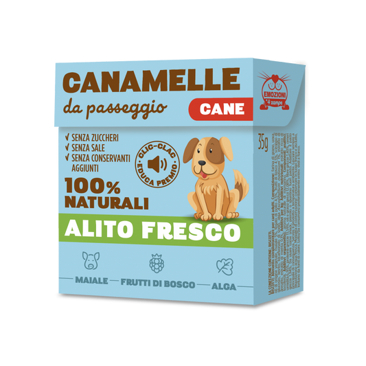 Canamelle da Passeggio Senza Carne e Coloranti per Cani 50g - Emozioni a 4 Zampe