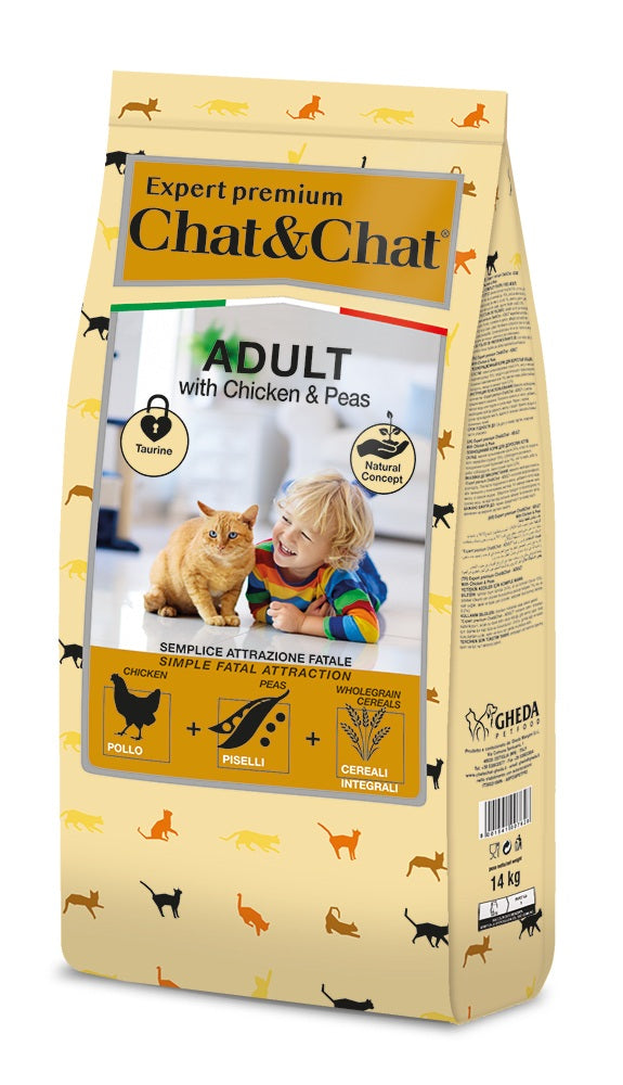 Chat&Chat - Adult Crocchette per Gatti Adulti 2 Kg