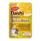 dashi delights gatto, silky broth, brodo dashi gatto pollo salmone, umido gatto umami 40g, snack liquido gatto idratazione, topping gatto brodo dashi, inaba ciao