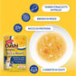 dashi delights gatto, silky broth, brodo dashi gatto pollo salmone, umido gatto umami 40g, snack liquido gatto idratazione, topping gatto brodo dashi, inaba ciao