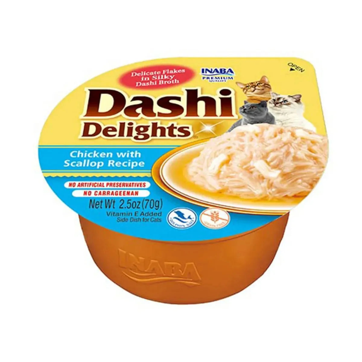 cibo umido gatto in brodo, snack naturale per gatti Inaba, Dashi Delights gatto, topping umido per crocchette, fiocchi di bonito gatti, alimenti complementari grain-free per gatti, umami gatti giapponese, snack Dashi Delights Inaba, fiocchi in brodo per gatti, snack umido grain free, topping idratante per gatti, umami brodo giapponese gatti