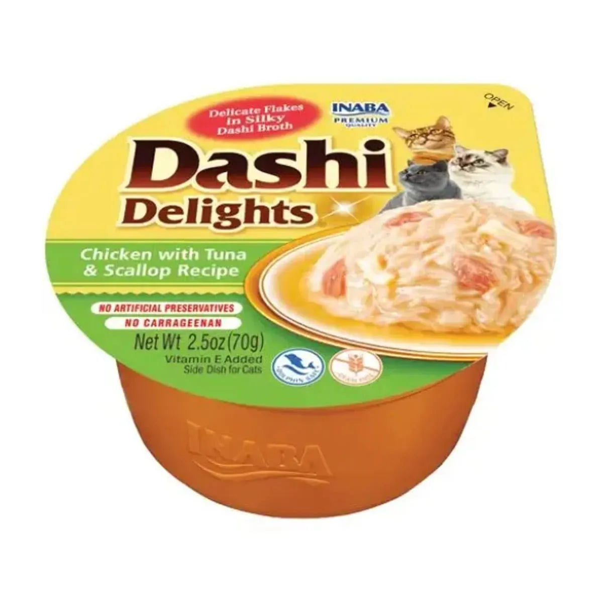 cibo umido gatto in brodo, snack naturale per gatti Inaba, Dashi Delights gatto, topping umido per crocchette, fiocchi di bonito gatti, alimenti complementari grain-free per gatti, umami gatti giapponese, snack Dashi Delights Inaba, fiocchi in brodo per gatti, snack umido grain free, topping idratante per gatti, umami brodo giapponese gatti