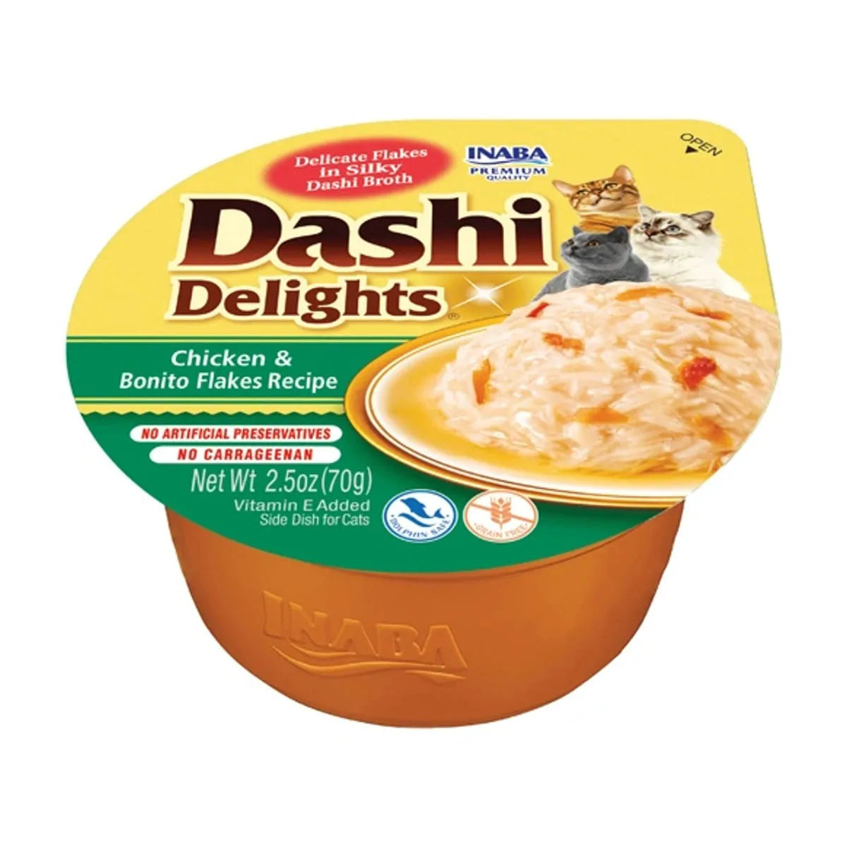 cibo umido gatto in brodo, snack naturale per gatti Inaba, Dashi Delights gatto, topping umido per crocchette, fiocchi di bonito gatti, alimenti complementari grain-free per gatti, umami gatti giapponese, snack Dashi Delights Inaba, fiocchi in brodo per gatti, snack umido grain free, topping idratante per gatti, umami brodo giapponese gatti