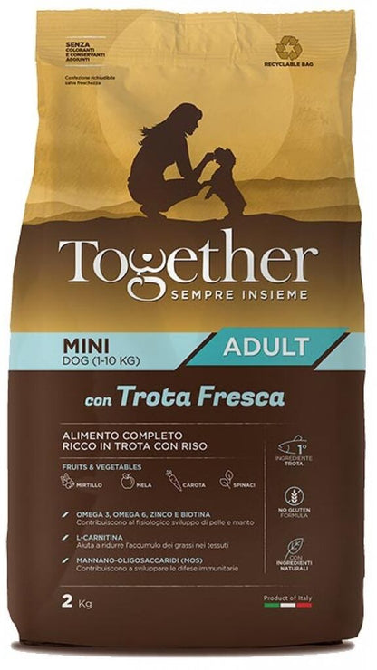 Together - Crocchette Naturali per Cani Adulti di Piccola Taglia Sempre Insieme Mini