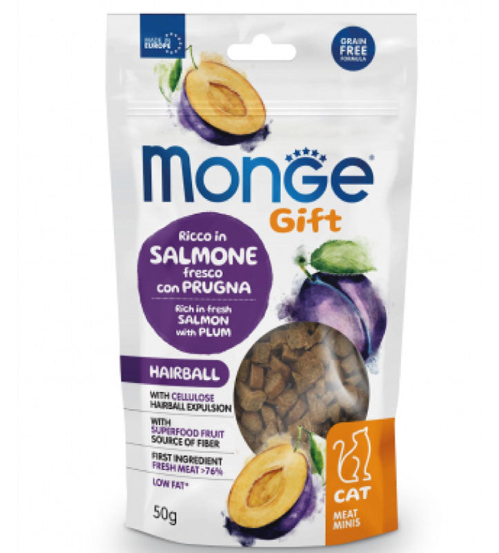 Monge - Gift Meat Minis Grain Free Snack per Gatti Adulti Senza Cereali 50g