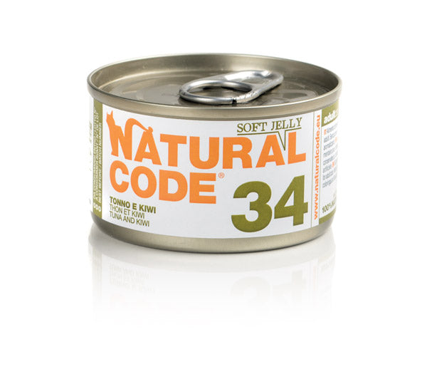 Natural Code - Lattine di Umido Complementare Naturale in Gelatina per Gatti Adulti Jelly 85g