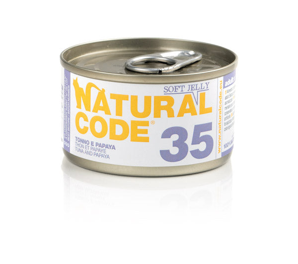 Natural Code - Lattine di Umido Complementare Naturale in Gelatina per Gatti Adulti Jelly 85g