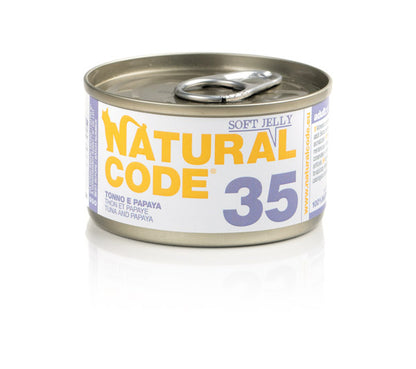 Natural Code - Lattine di Umido Complementare Naturale in Gelatina per Gatti Adulti Jelly 85g