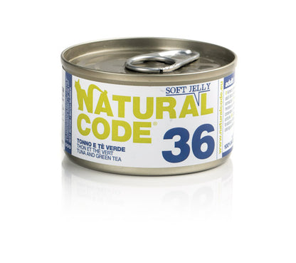 Natural Code - Lattine di Umido Complementare Naturale in Gelatina per Gatti Adulti Jelly 85g