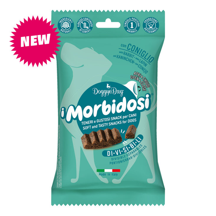 doggye bag i morbidosi, snack morbidi cane, premi addestramento cane divisibil, snack cane pocket 90g, bocconcini morbidi cane, snack cane