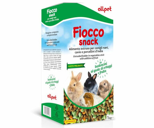 AllPet - Mangime con ortaggi e frutta per roditori Fiocco Snack 1000g