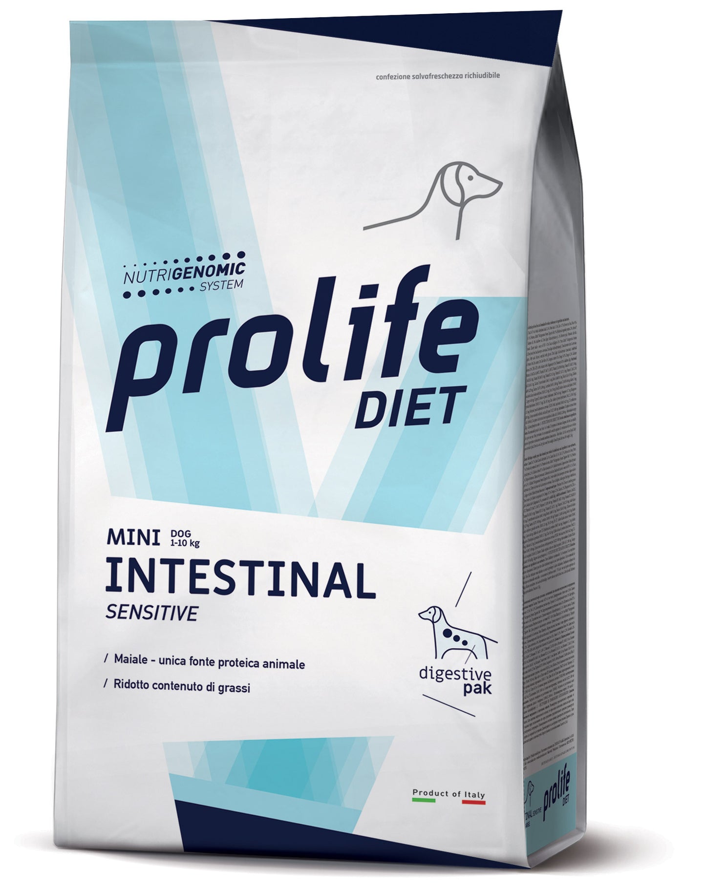Prolife - Crocchette per Cani con problemi INTESTINALI Intestinal Sensitive Veterinary Diet Mini 1,5 Kg