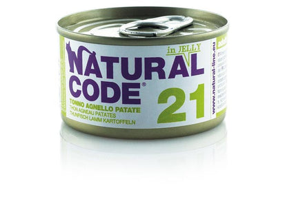 Natural Code - Lattine di Umido Complementare Naturale in Gelatina per Gatti Adulti Jelly 85g