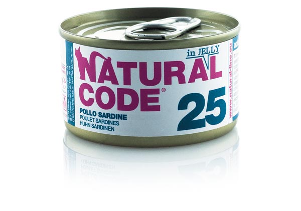 Natural Code - Lattine di Umido Complementare Naturale in Gelatina per Gatti Adulti Jelly 85g