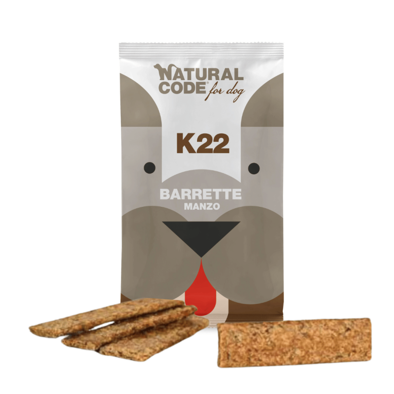 Natural Code - Barrette Snack per Cani di Alta Qualità 4 x 25g