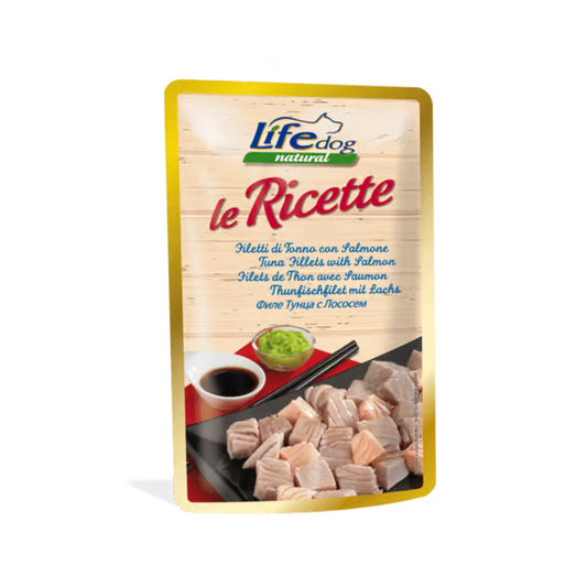 life umido cane, umido cane in busta naturale, life dog natural ricette cane, cibo umido cane monoporzione, alimento naturale cane adulto, buste umido cane 95 g
