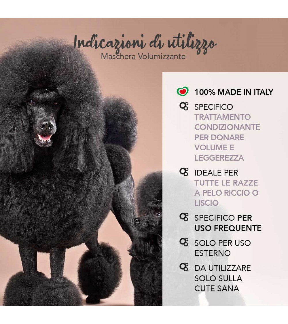 balsamo e shampoo, balsamo yuup, shampoo yuup, balsamo cane volumizzante, maschera pelo cane Yuup, balsamo cane gatto professionale, balsamo pelo riccio cane, balsamo volume pelo cane, balsamo con jojoba macadamia cane, maschera nutriente cane gatto, balsamo cane 250 ml, trattamento volumizzante animali