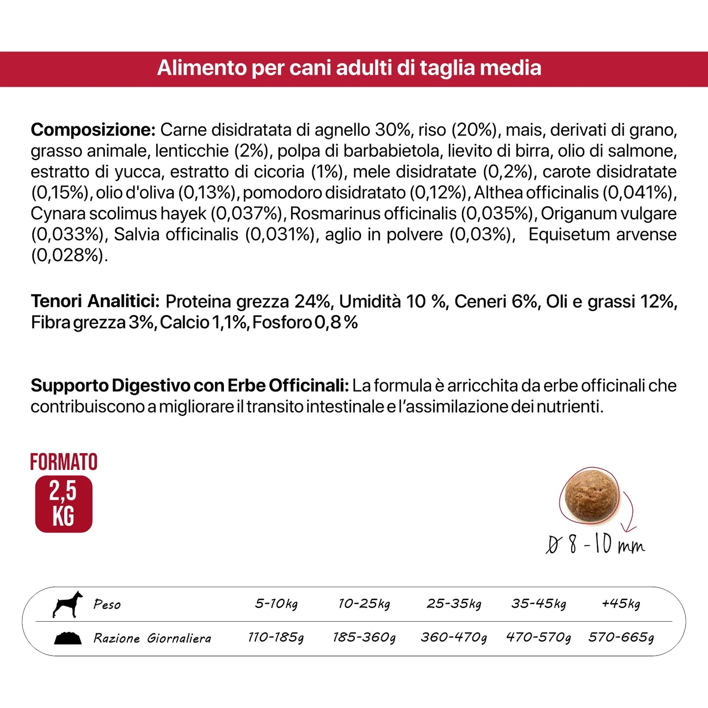 crocchette monoproteiche cane all’agnello, crocchette ipoallergeniche cane, alimentazione naturale cane, crocchette made in Puglia, cibo per cani sensibili, crocchette con omega 3 e 6, Althea Super Premium Masseria