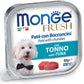 Monge - Vaschette di umido in Patè completo con cuore a Bocconcino per Cane Fresh 100g