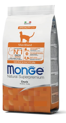 Monge - Crocchette per gatti Sterilizzati Natural Superpremium Sterilised 10Kg