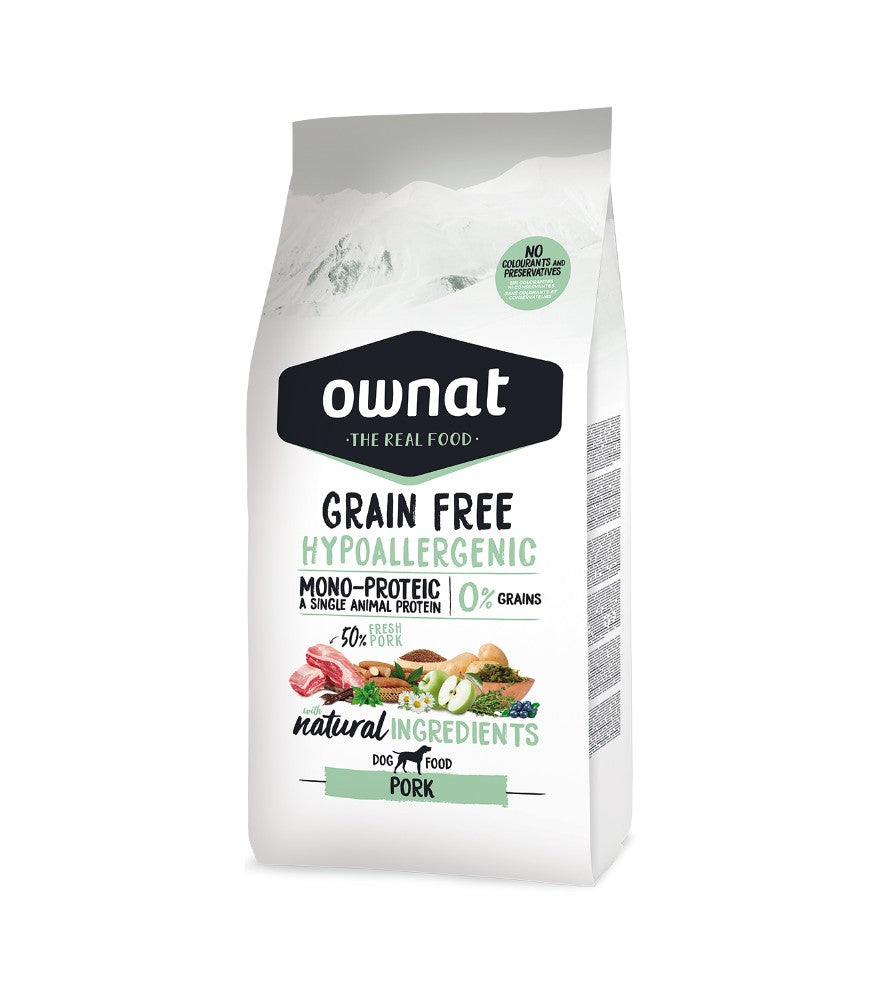 Ownat - Crocchette Senza Cereali IPOALLERGENICHE per Cani Adulti Grain Free 12Kg