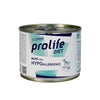 umido cane ipoallergenico, Prolife Hypoallergenic Mini, alimento dietetico cane piccola taglia, umido cane monoproteico cinghiale, cibo cane intolleranze alimentari, umido cane con olio di canapa, alimento cane omega 3 omega 6, cibo umido cane 200g, umido cane sensibile