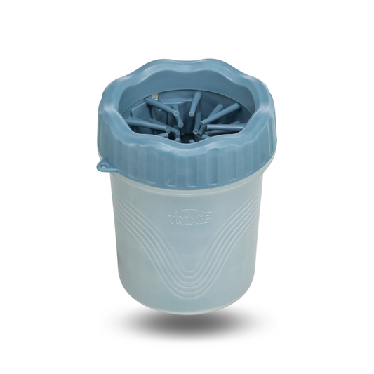 Trixie - Detergente per Zampe con Spazzola in Silicone per Cani di Piccola e Media Taglia S-M