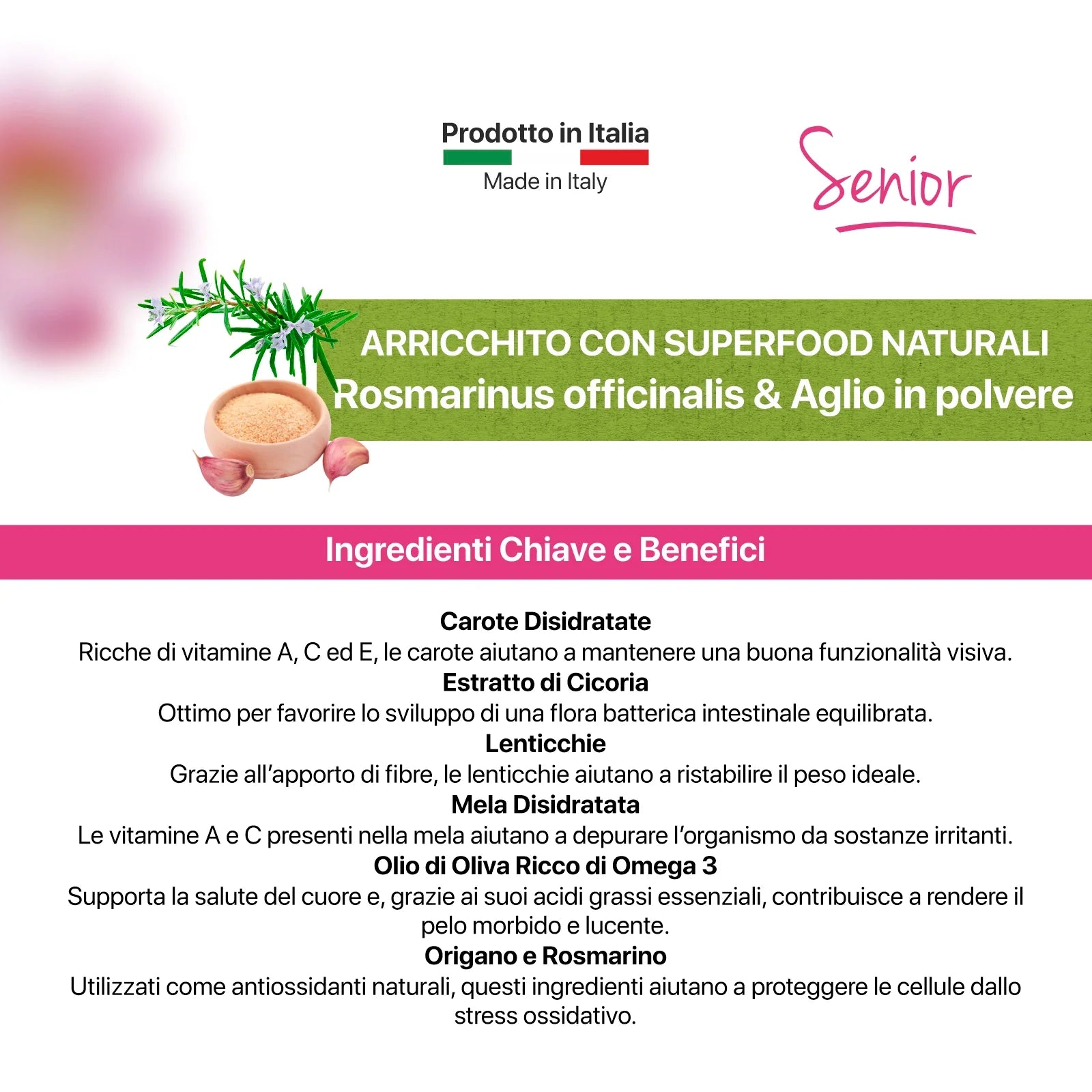 althea crocchette cane anziano, crocchette senior piccoli, alimento anziani con condroitina glucosamina, crocchette con Omega 3 e 6, crocchette functional senior, Althea Senior mini, crocchette made in Puglia, cibo cane anziano equilibrato