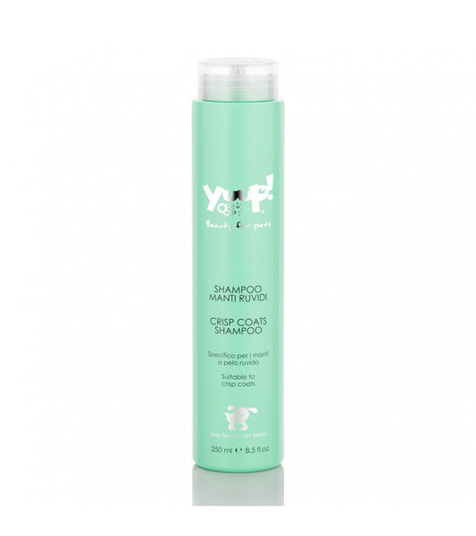 shampoo yuup, shampoo cane, shampoo cane pelo ruvido, shampoo Yuup manto ruvido, shampoo per terrier pelo ruvido, shampoo gatto pelo ruvido, shampoo professionale animali, shampoo con aloe ortica elicriso, shampoo cane texture naturale, shampoo cani 250 ml, shampoo gatto