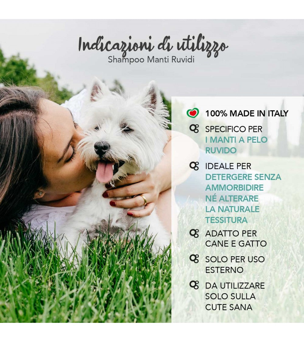 shampoo yuup, shampoo cane, shampoo cane pelo ruvido, shampoo Yuup manto ruvido, shampoo per terrier pelo ruvido, shampoo gatto pelo ruvido, shampoo professionale animali, shampoo con aloe ortica elicriso, shampoo cane texture naturale, shampoo cani 250 ml, shampoo gatto
