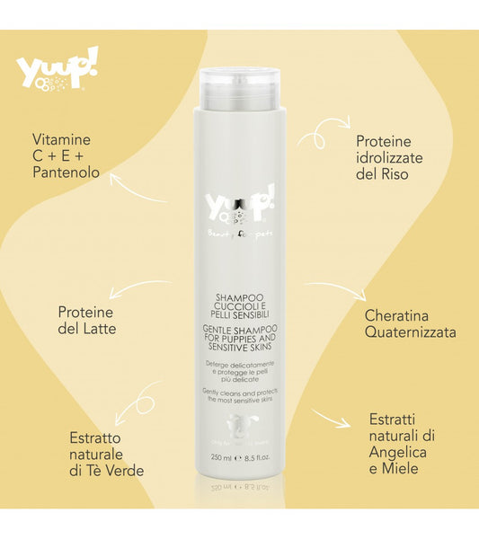 Yuup! - Shampoo per Cani e Gatti Cuccioli e con Pelli Sensibili 250 ml