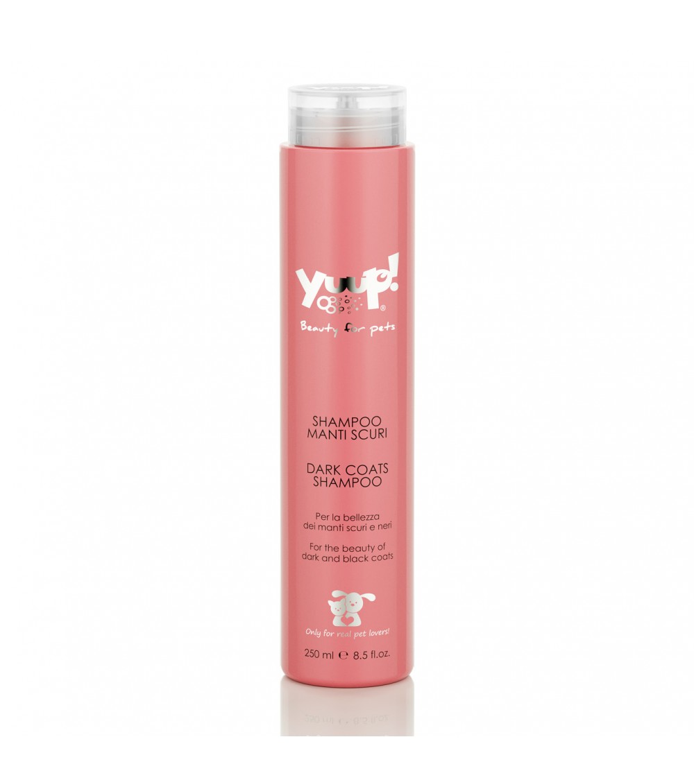 shampoo yuup, shampoo cane, shampoo manti scuri cane gatto, shampoo Yuup manti neri, shampoo ravvivante pelo scuro, shampoo cane nero lucentezza, shampoo con vite rossa melograno, shampoo professionale animali, shampoo cane protezione colore, shampoo cane 250 ml