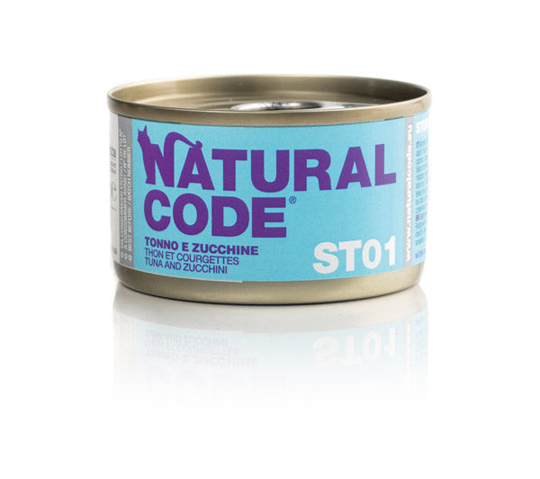 Natural Code - Lattina di Umido per Gatti Sterilizzati con ridotto Contenuto Calorico Sterilised 85g
