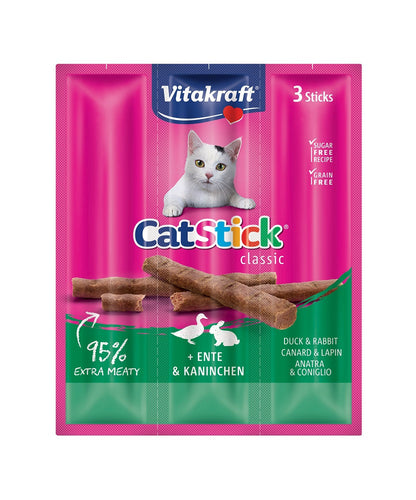 Vitakraft - Snack per Gatti Senza Zucchero Cat Stick Classic 3x6g