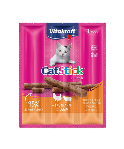 Vitakraft - Snack per Gatti Senza Zucchero Cat Stick Classic 3x6g