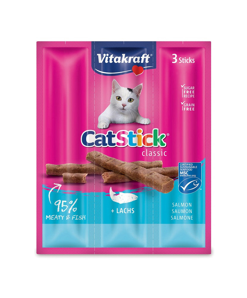 Vitakraft - Snack per Gatti Senza Zucchero Cat Stick Classic 3x6g