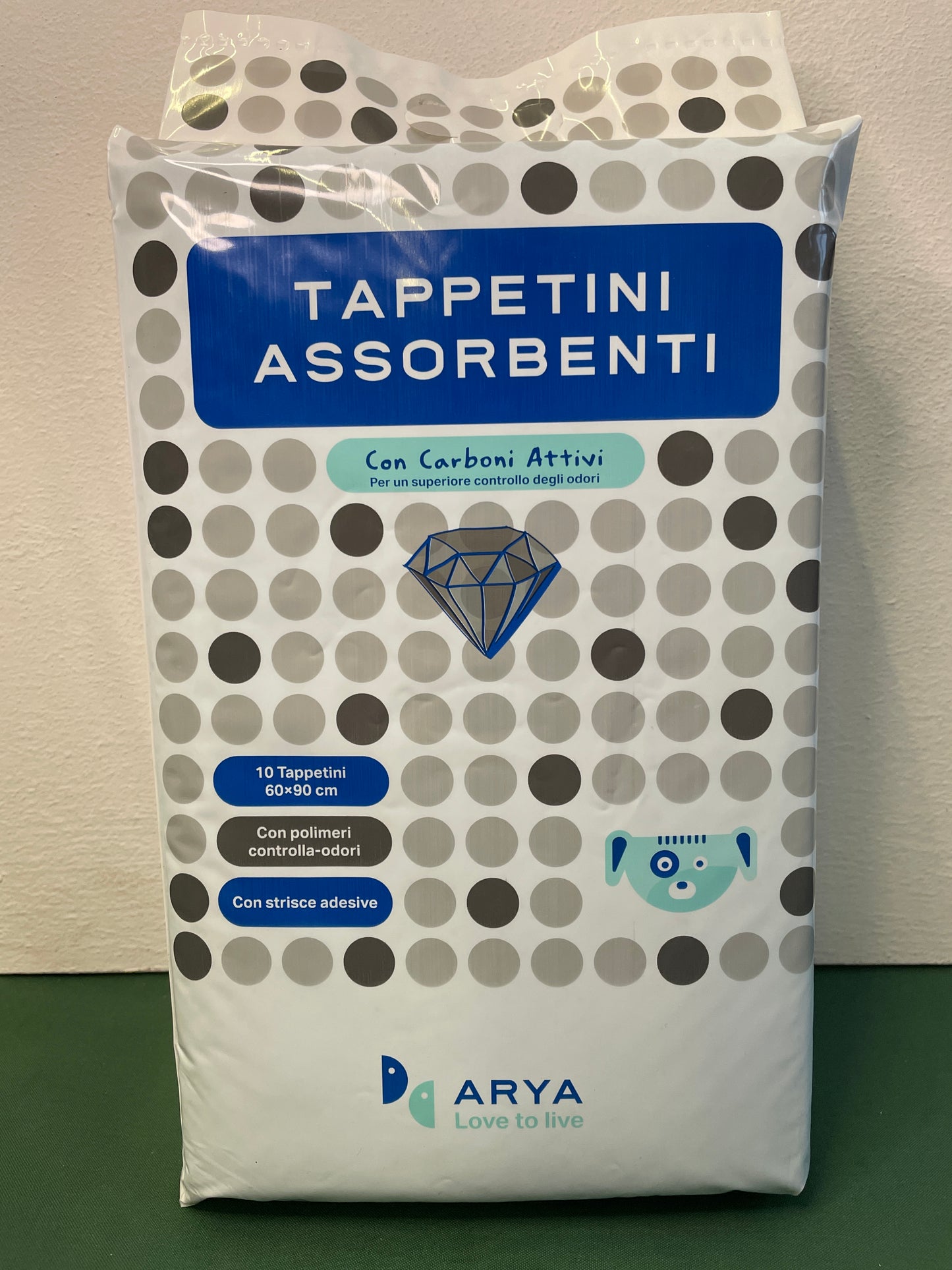 Arya - Tappetini assorbenti con strisce adesive