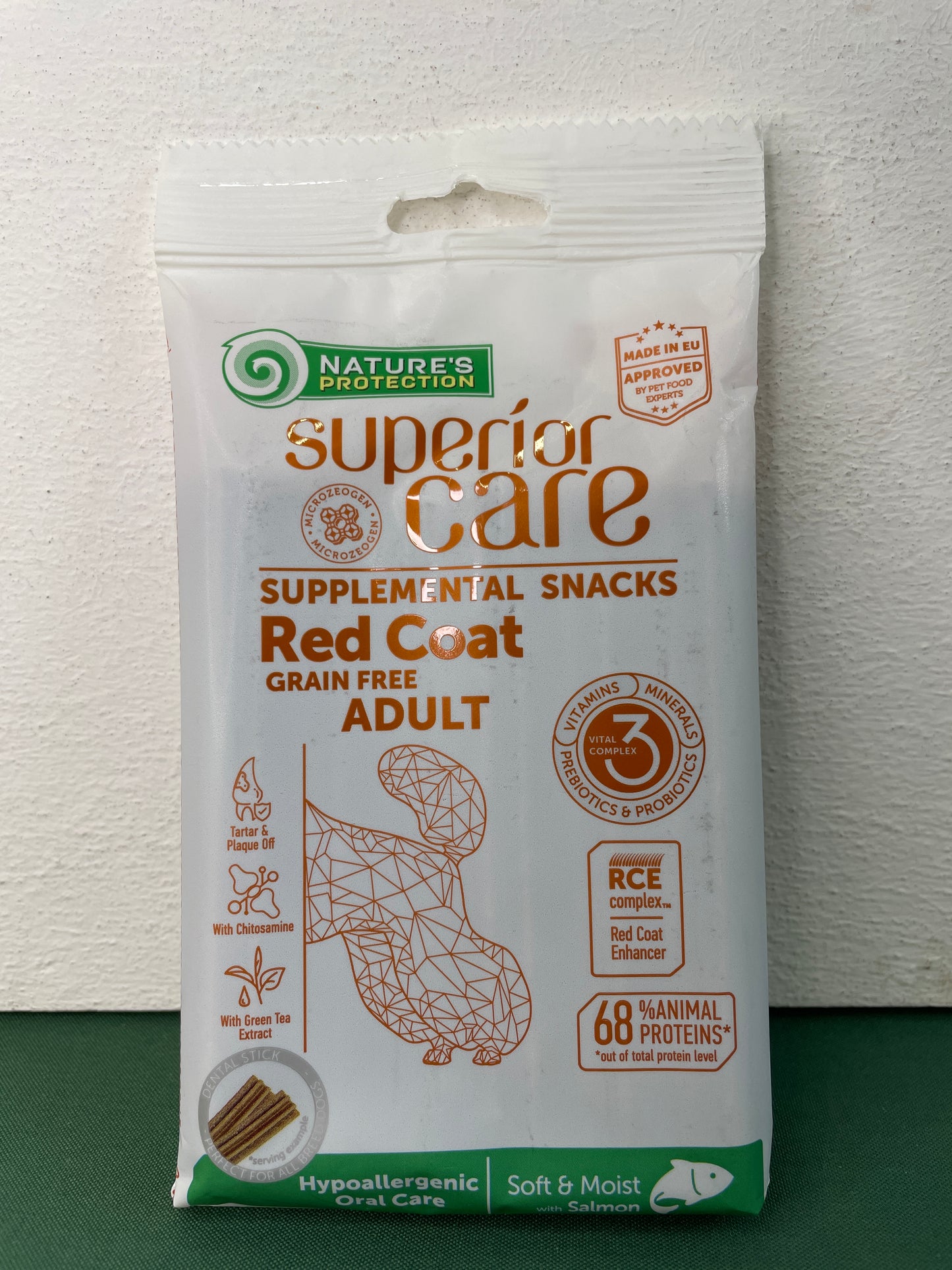 Nature's Protection - Snack per cani a pelo rosso, marrone o fulvo Superior Care