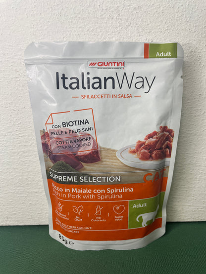 ItalianWay -Bustine di Sfilaccetti in Salsa gatto 85g