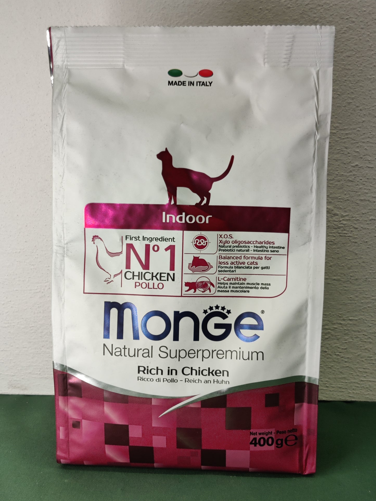Monge - Crocchette per gatti che vivono in casa, con problemi alle vie urinarie o con il bolo del pelo Natural Superpremium Urinary\Hairball\Indoor