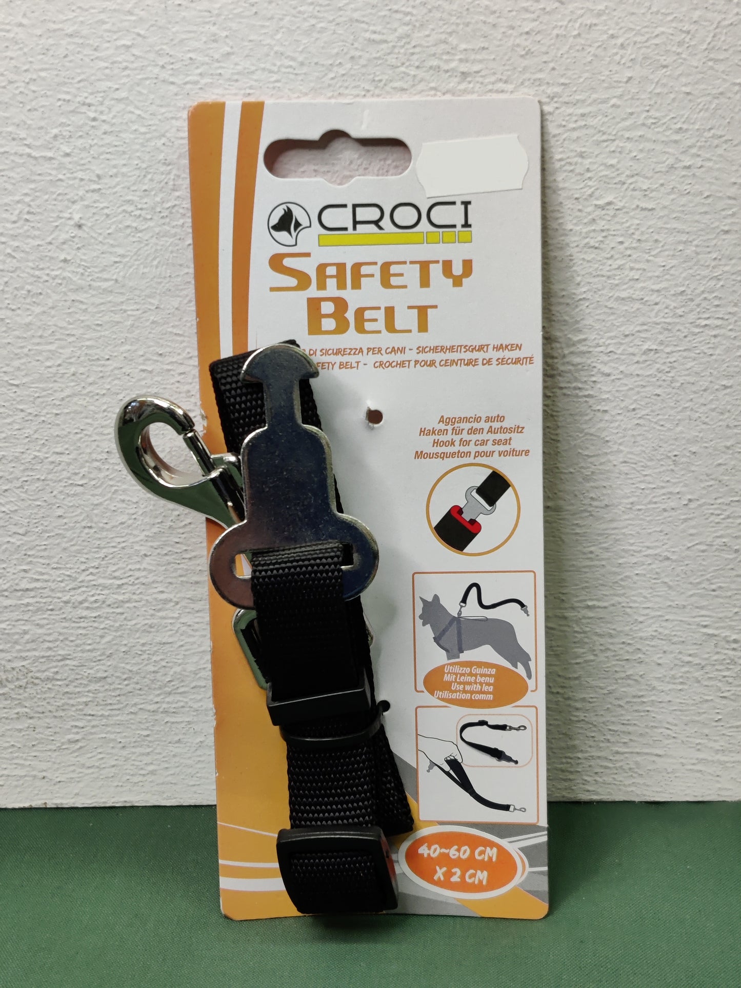 Croci - Gancio di sicurezza per auto Safety Belt per pettorina cani